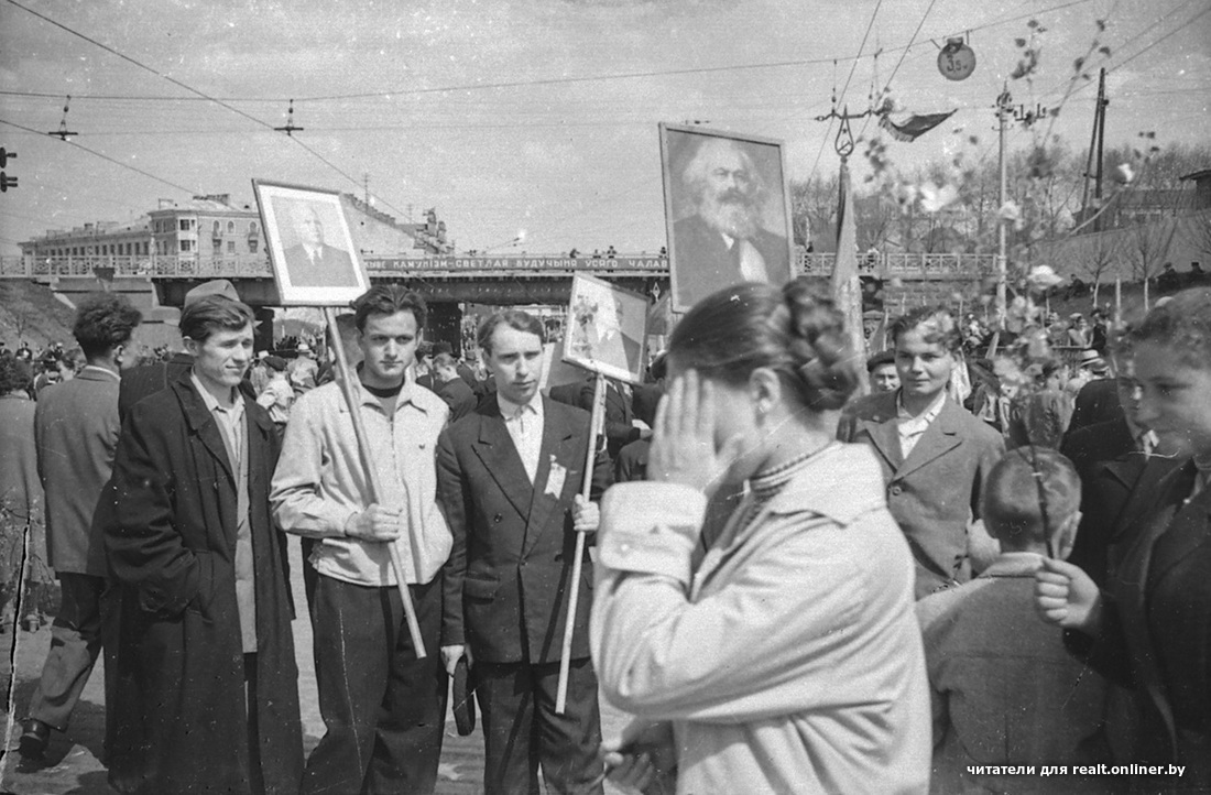 Первомай в Минске в советские годы: старые фото