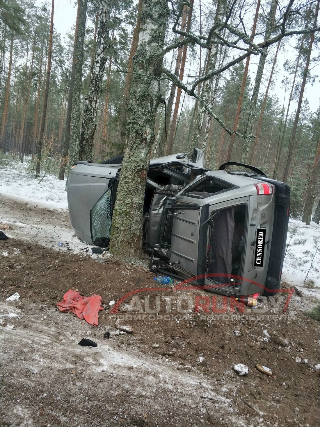 Nissan Pathfinder вылетел с дороги Любань — Глуск. Погибли водитель и  пассажир