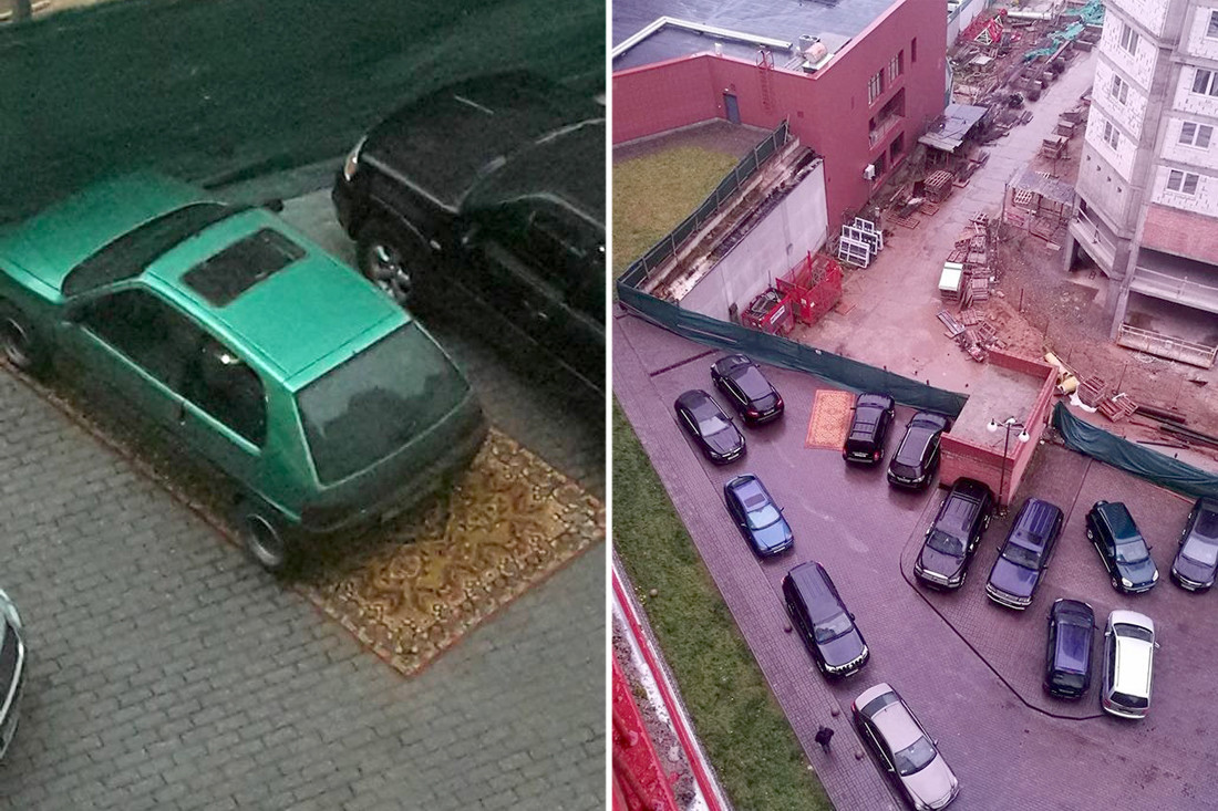 Как занять парковку во дворе