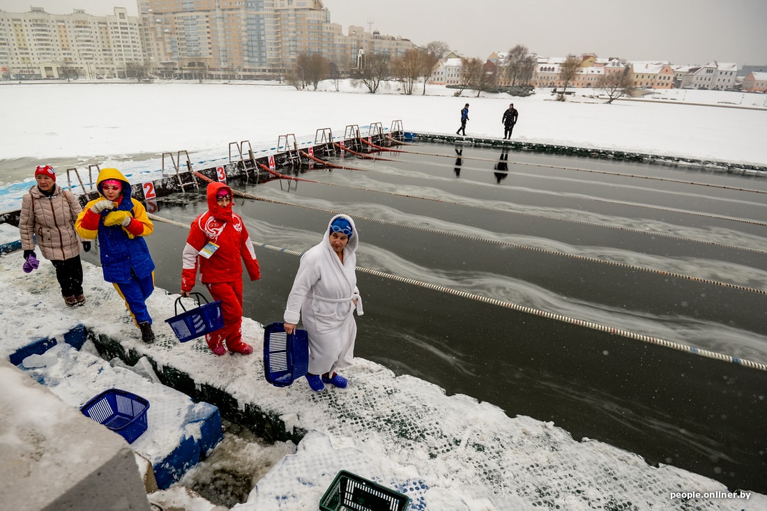 Фоторепортаж, от которого станет еще холоднее. Чемпионат по зимнему  плаванию в РБ