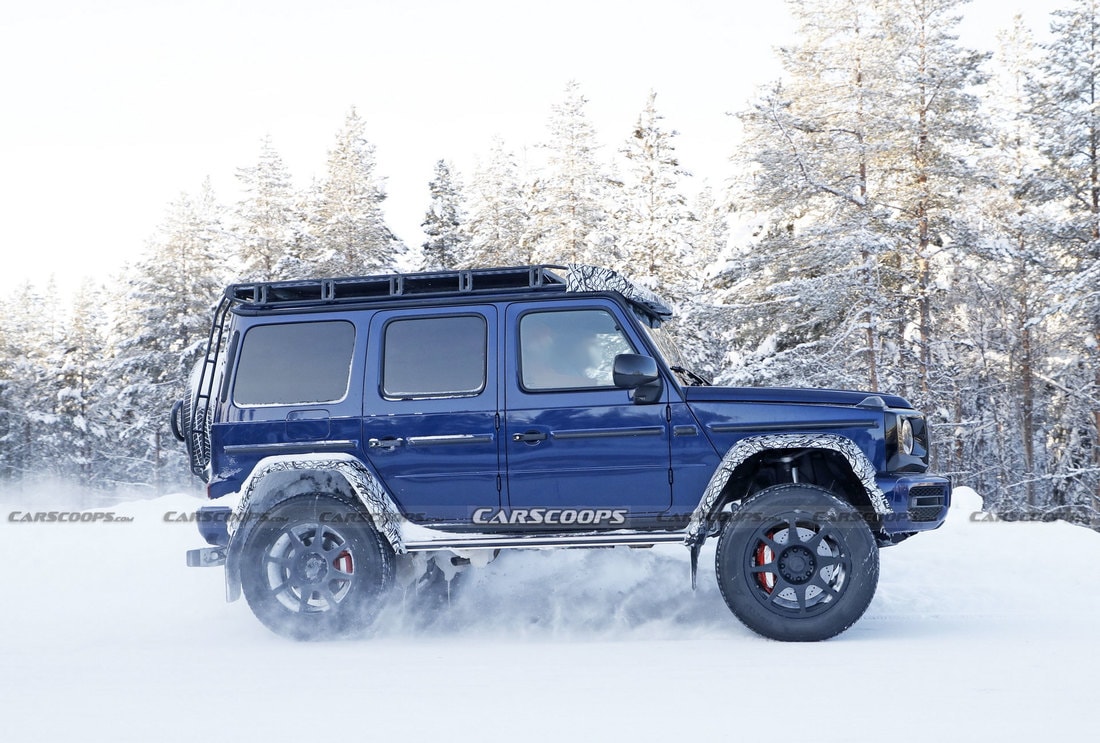 Гелик» для зимы. Немцы тестируют новый Mercedes G-class 4×4²