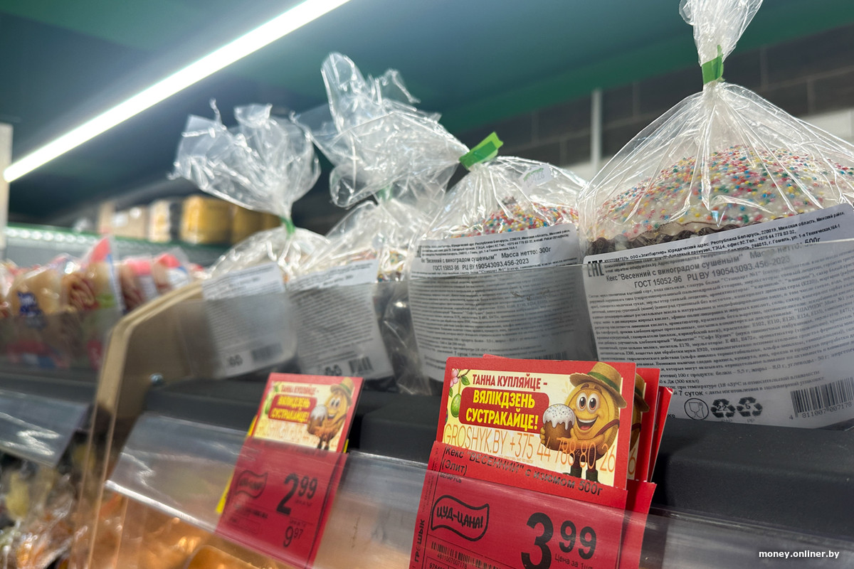 Пасхальная выпечка на прилавках