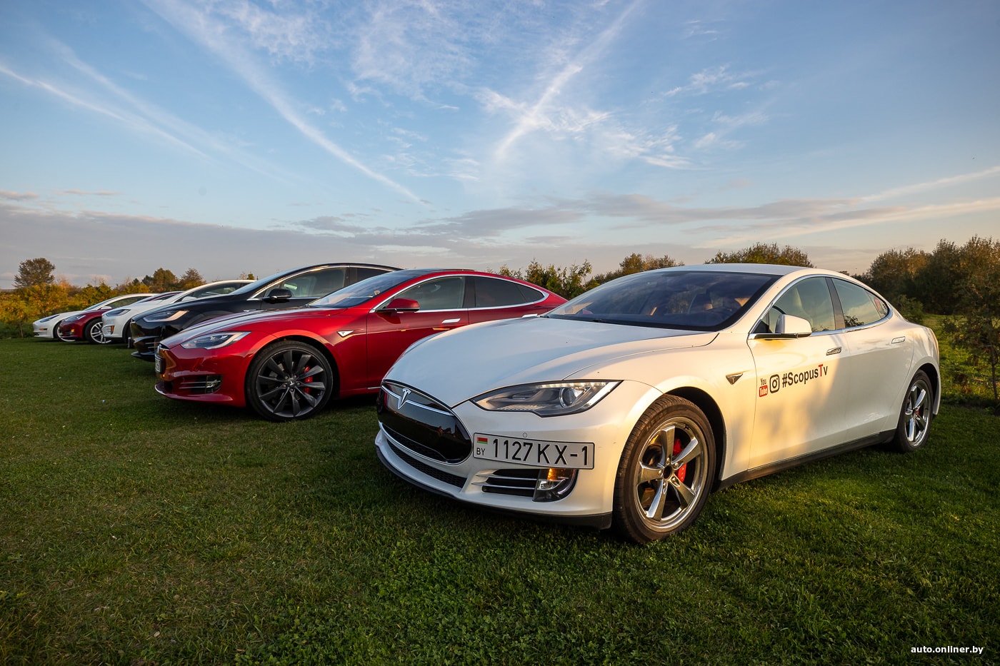 В Минск приехала первая Model Y. Это самая перспективная модель Tesla