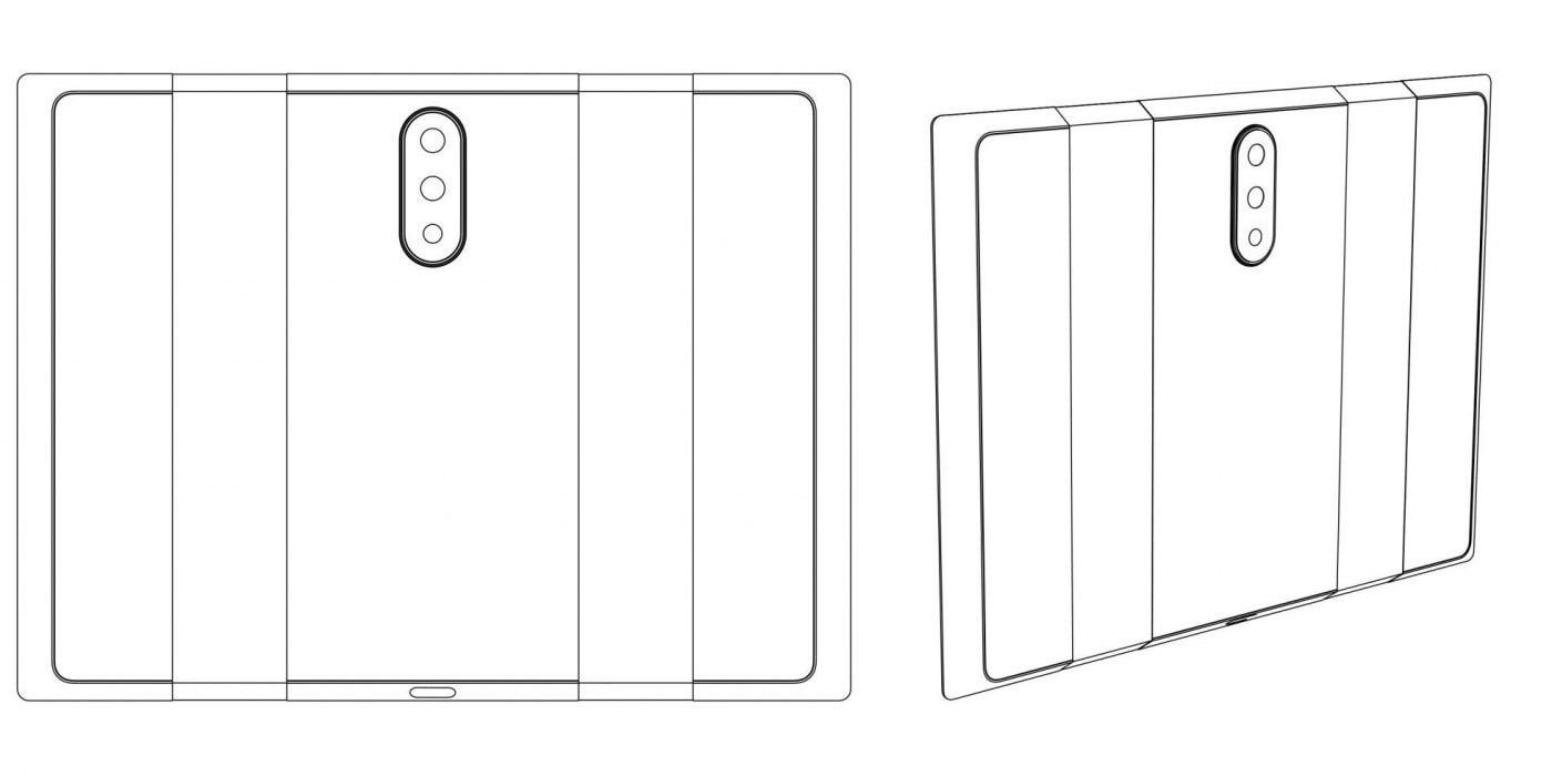 Xiaomi запатентовала трехсегментный смартфон с тройной камерой