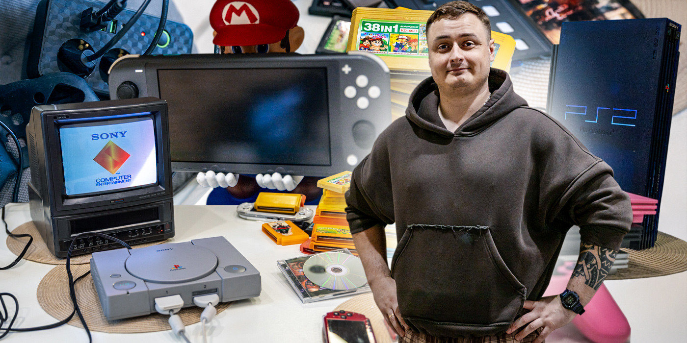 ベラルーシ人はレトロゲーム機のコレクションを集めています