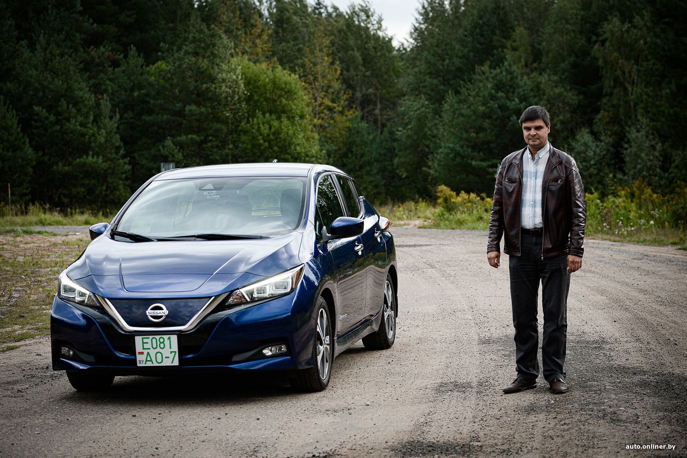 Nissan leaf желтый треугольник