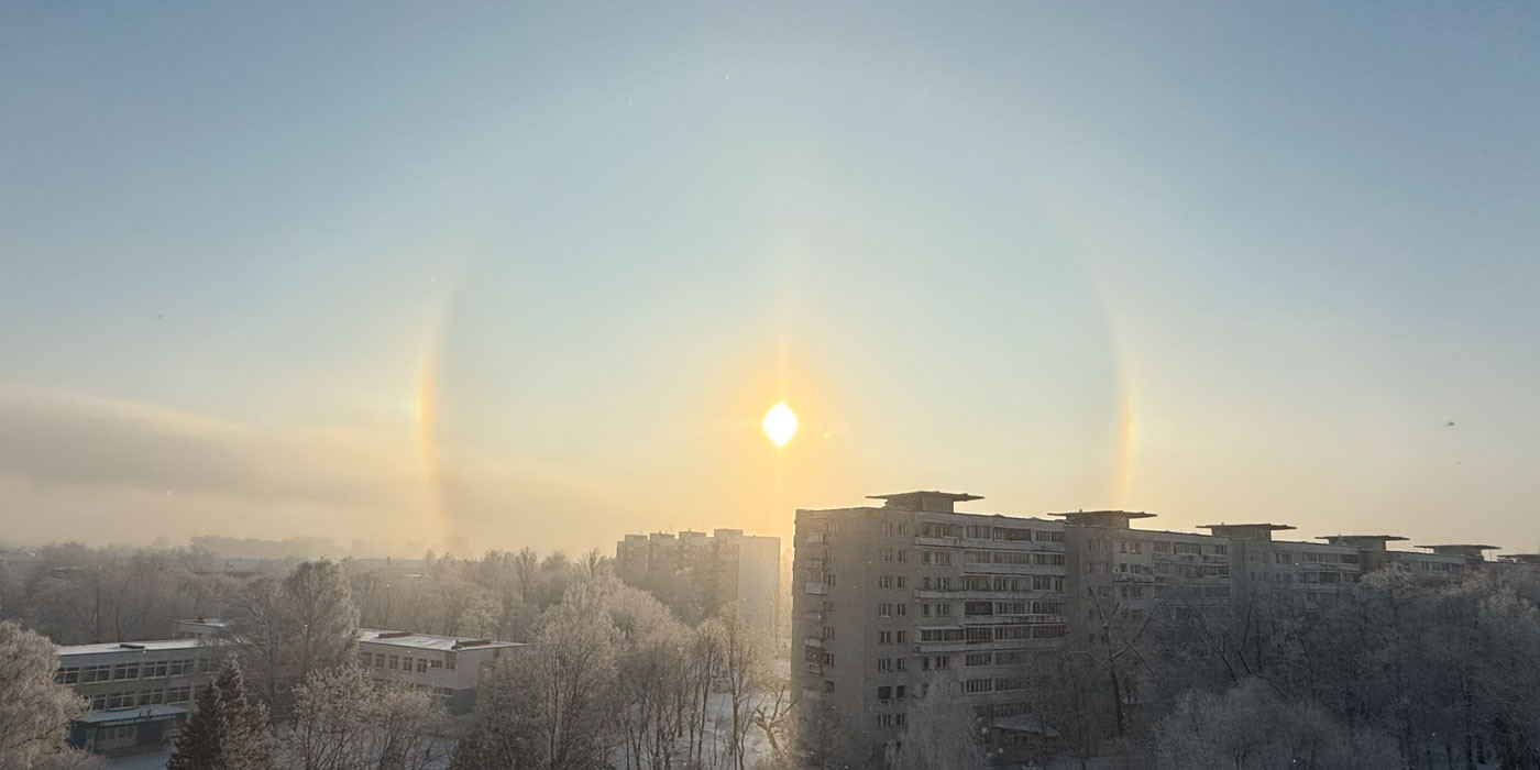 ミンスクの空で異常な自然現象が発見された