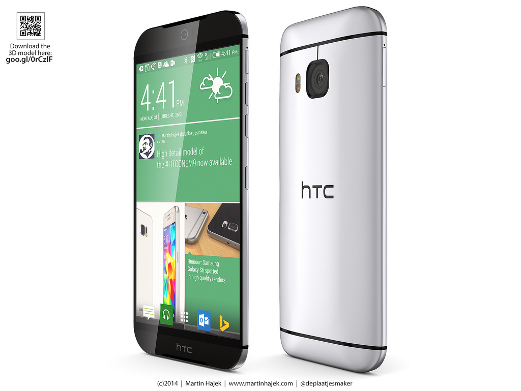 Концепт HTC One M9 сравнили с iPhone 6 и Galaxy S6