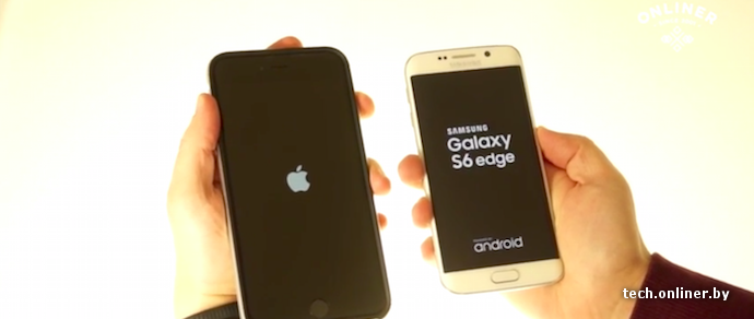 Onliner.by сравнил производительность iPhone 6 и Galaxy S6