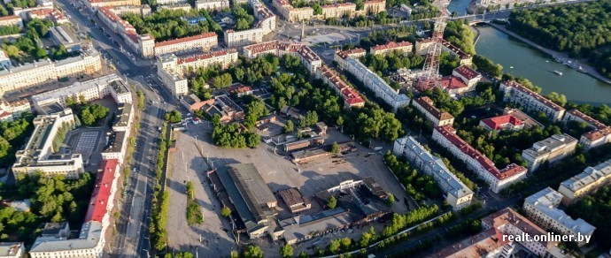 Минск с высоты 500 метров