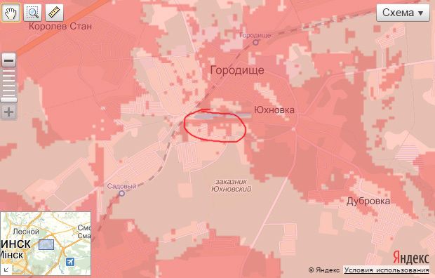 Зона покрытия мтс в беларуси карта покрытия