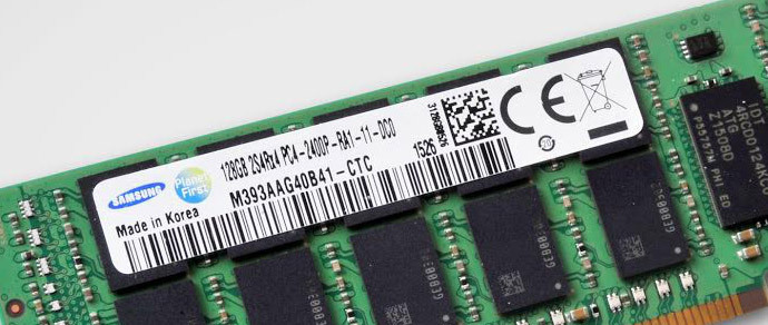 Samsung начала массовое производство модулей оперативной памяти на 128 ГБ