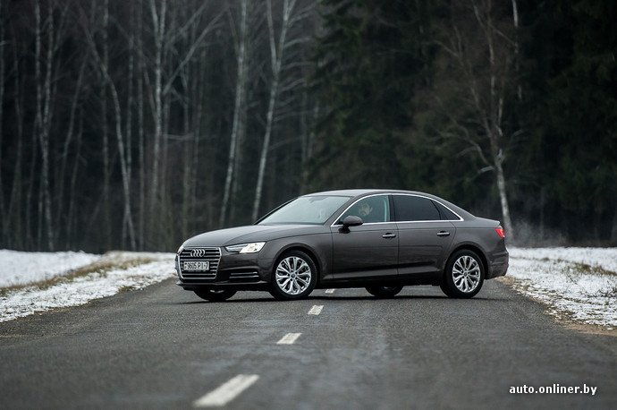 Audi A4 стала на 25 мм длиннее и на 16 мм шире. Как и прежде, модель крупнее немецких «одноклассников». Правда у C-Class на пару сантиметров больше колесная база