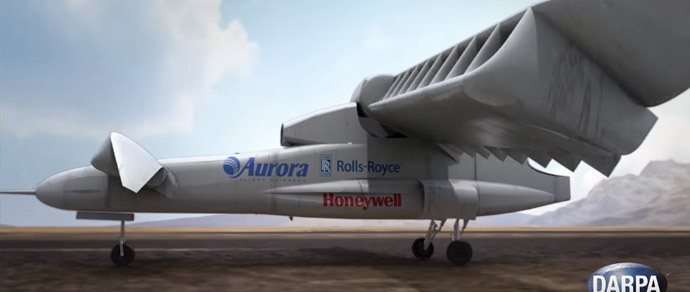 DARPA показало концепт электросамолета с вертикальным взлетом X-Plane