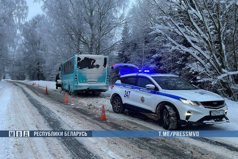 Жуткое ДТП в Беларуси попало на видео — два человека погибли