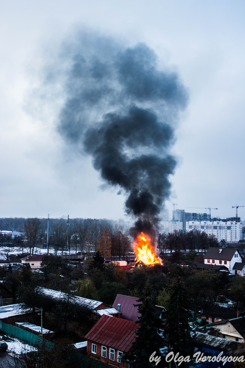 Пожар в минском районе