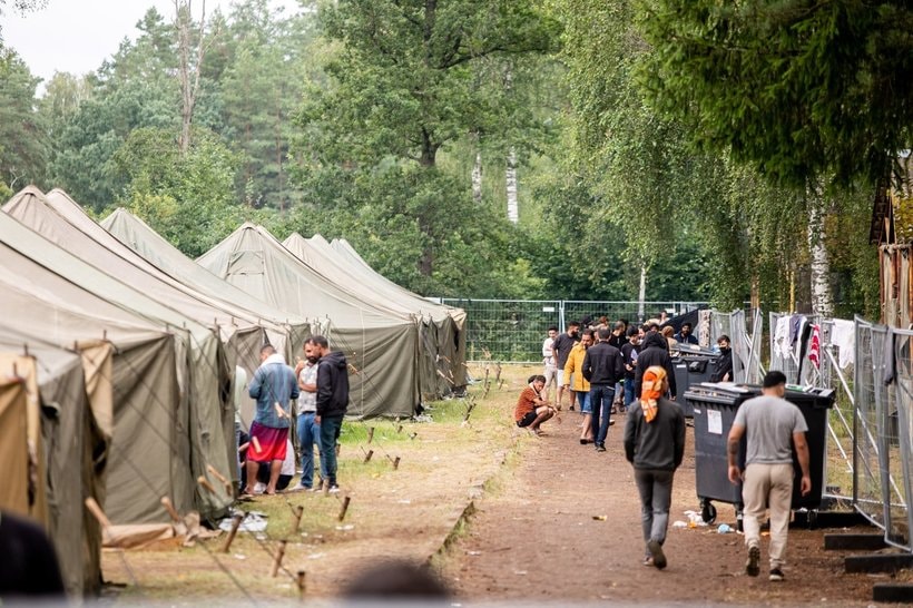 Лагерь для беженцев в польше