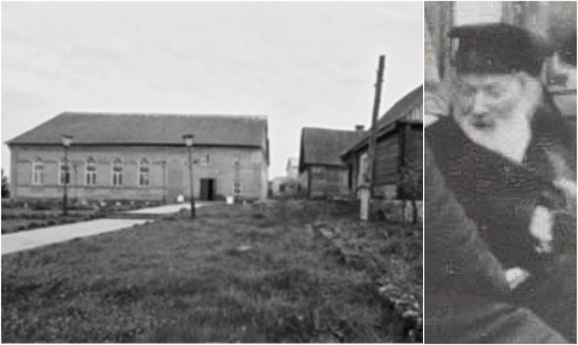 Площадь перед бывшей иешивой в 1990-х годах. Справа еще стоят старые еврейские дома, снесенные в 2010-х