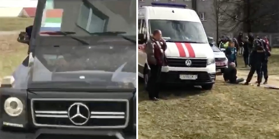 V Minske Mercedes G Class Okazalsya Na Trotuare I Sbil Cheloveka Gai U Voditelya Bolee 4 Promille