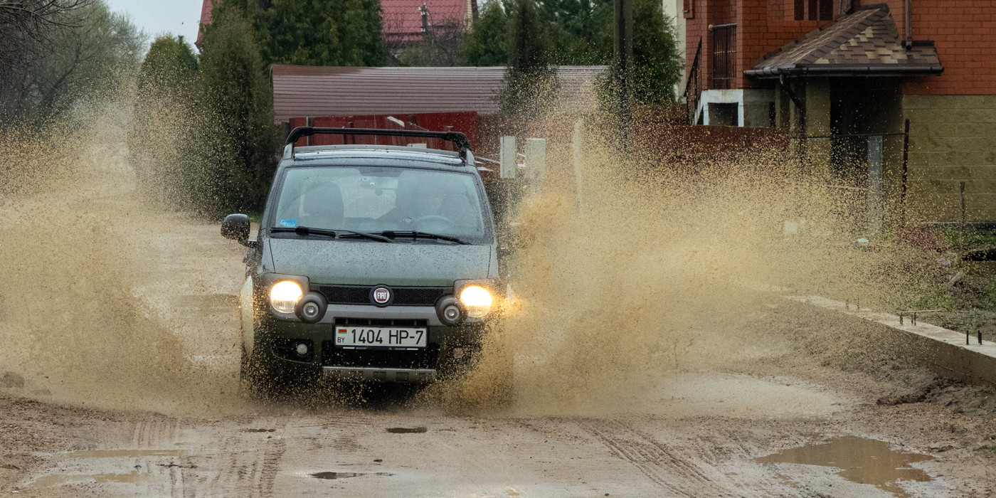 Тест Fiat Panda Cross с полным приводом