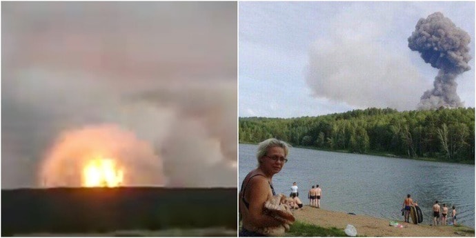 В Красноярском крае горят склады с боеприпасами. Власти эвакуируют всех в радиусе 20 километров от взрывов (видео, дополнено)