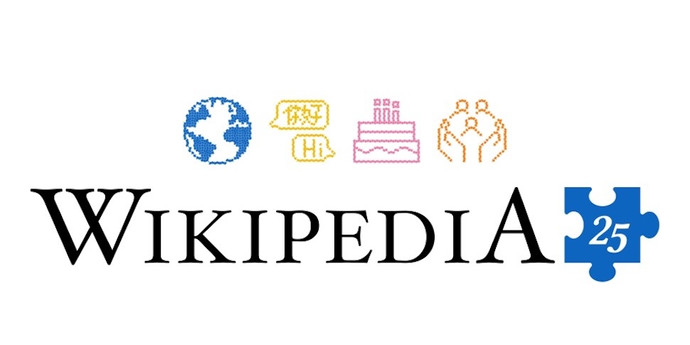 「Vikipedia」 — 25 年。記念日を記念して、オンライン百科事典がフェイスエディターと協力して作成されました