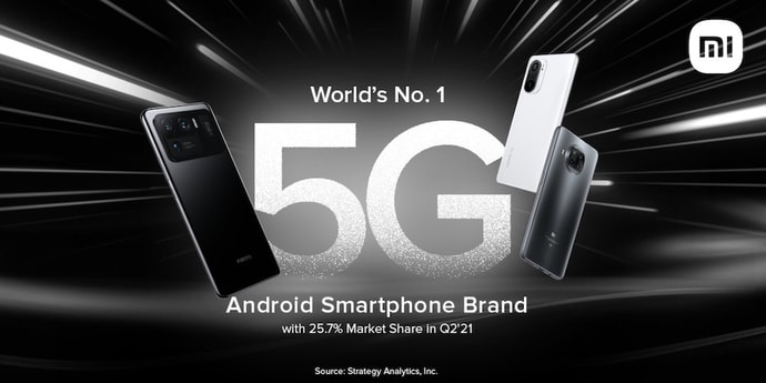 Xiaomi стала главным производителем 5G-смартфонов на Android