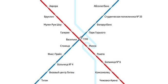 Парк горького метро карта метро москвы