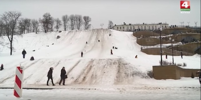 Могилев горки. Могилев где катаются с горок.