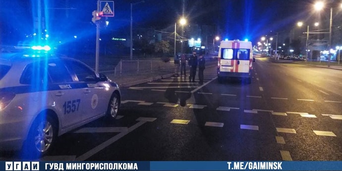 В Минске водитель сбил пешехода: водитель — «бесправник», пешеход пьяный