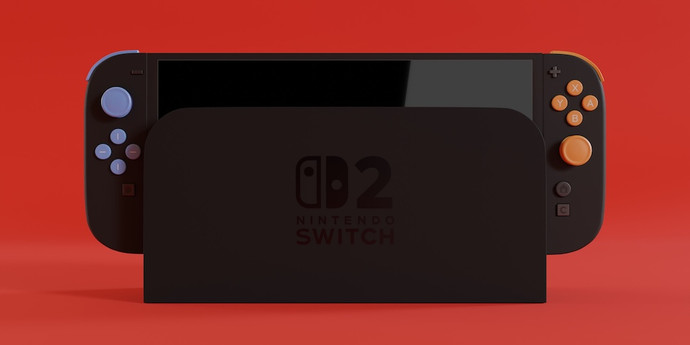 Nintendo Switch 2 の高品質レンダリングを見てください。