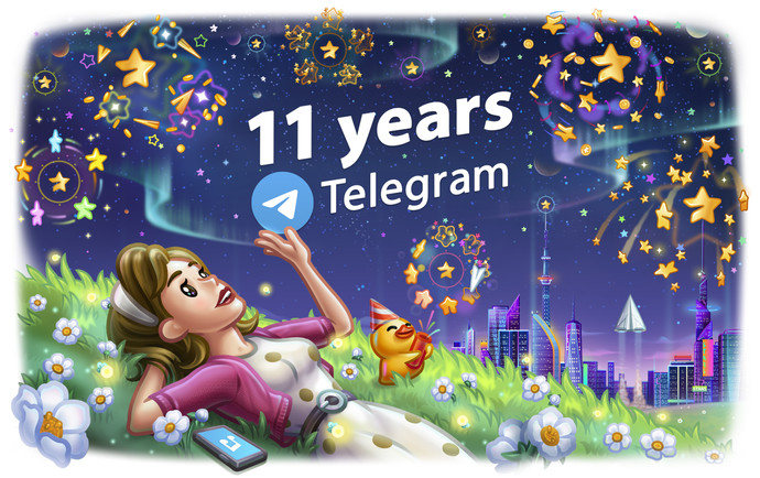 寄付、PDF、有料購読。 Telegram が 11 周年を記念して大型アップデートを実施