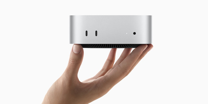 正式には。 Apple が Mac mini on M4 を 599 ドルで発表
