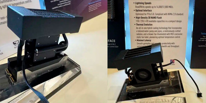 MSI показала сверхбыстрый SSD с большой СЖО