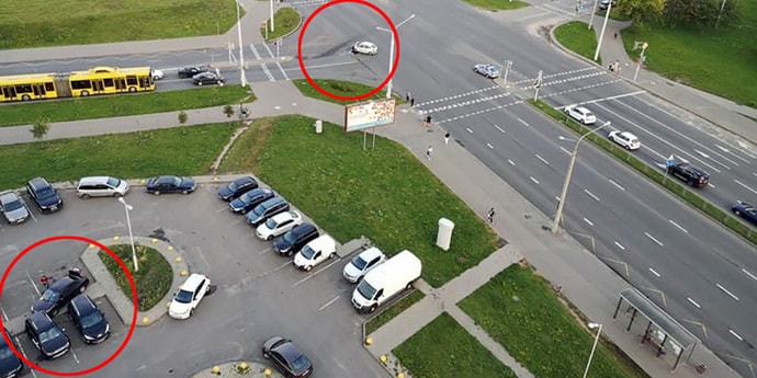 Очевидцы аварии в Минске: парню стало плохо за рулем, наверное, приступ