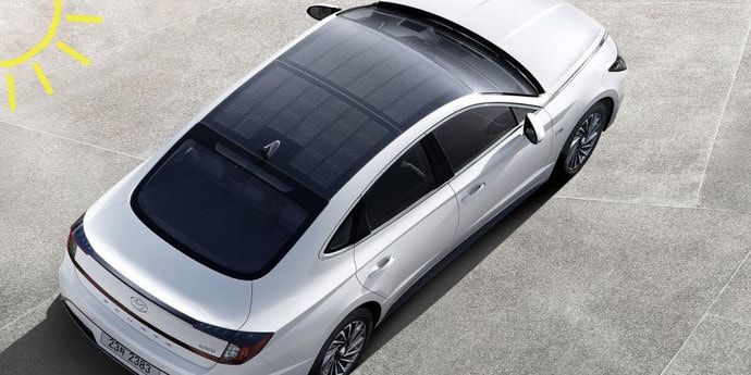 Hyundai Sonata Hybrid получил солнечные батареи на крышу