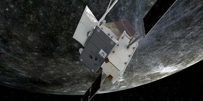 水星に接近する探査機が突然進路を変えた