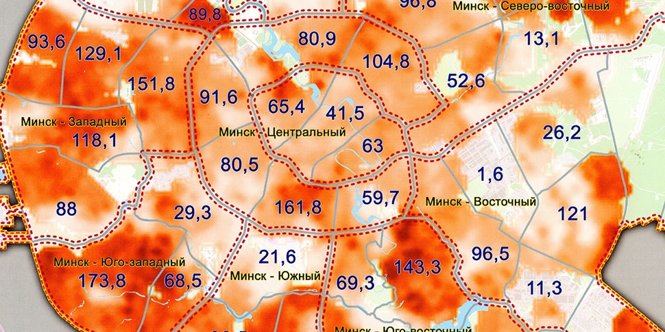 Экологическая карта минск