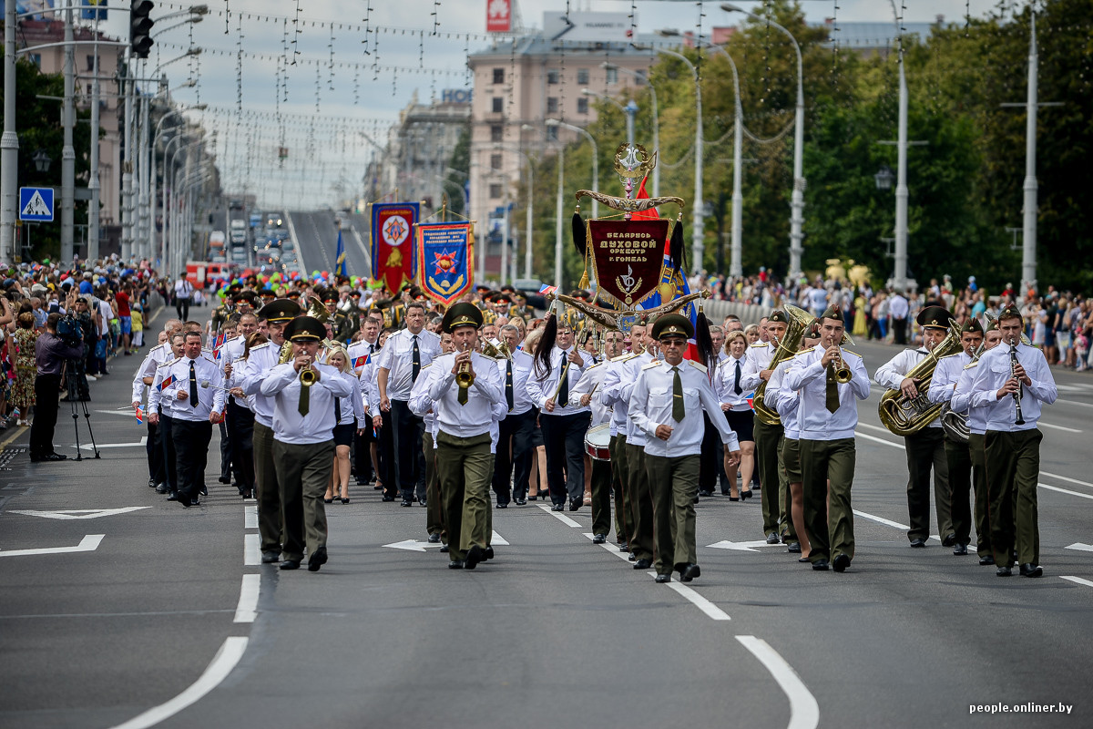 Начало парада в минске