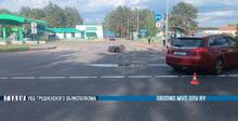 ДТП в Гродненской области: мотоциклист серьезно пострадал