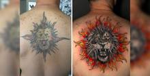 Как плохие татуировки переделывают в красивые. Примеры — на фото