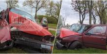 Серьезная авария в Гродно: Volkswagen влетел в дерево