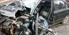 В Бобруйске Kia выехала на встречную полосу и врезалась в Skoda, пострадали оба водителя