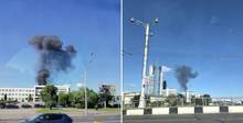 На заводе «Атлант» что-то горит