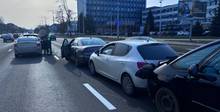 Массовое ДТП в Минске: на проспекте Независимости столкнулись 8 авто (видео)