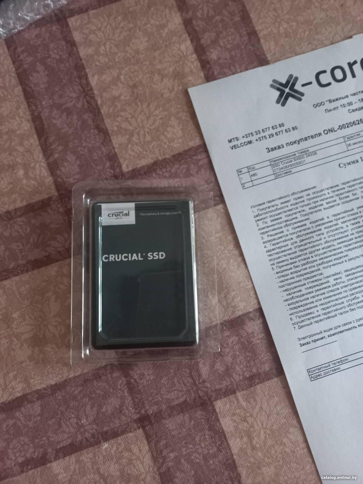 Отзывы Crucial BX500 480GB CT480BX500SSD1