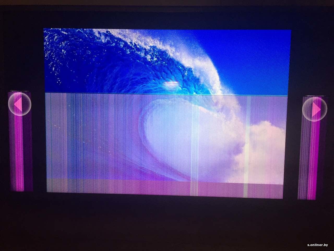 Жк телевизор полосы на экране